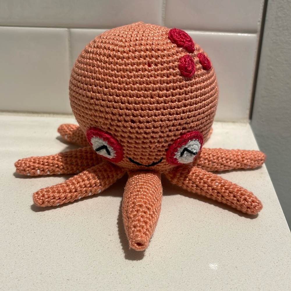 Hand Crafted Octopus 🐙 Amigurumi Crochet Doll Toy Figure Ocean Sea Water Marine
